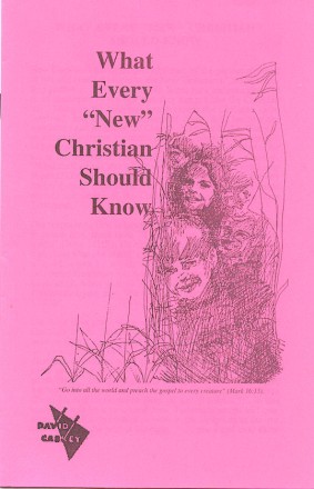 What Every 'New' Christian Should Know - cover(32K)
